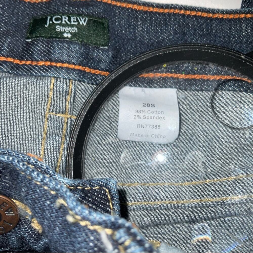 J. Crew Sunshine Hipslung Frayed Hem Cropped Jean 28 Boho Festival Retrogirl - Picture 10 of 11